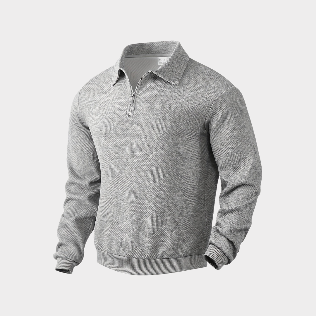 VICTOR | Pull zippé élégant structure