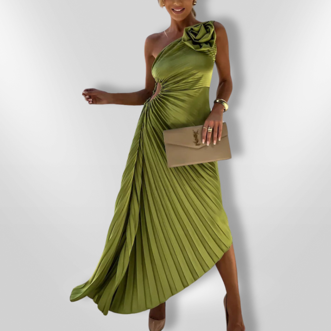 LIZBETH | Robe à épaules fleuries