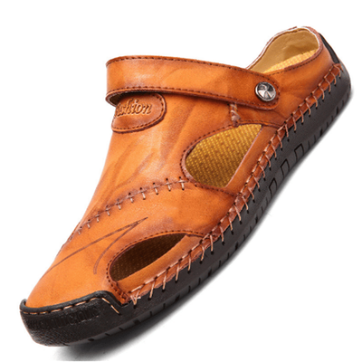 Raphaël | Sandales de loisirs haut de gamme en cuir souple pour hommes