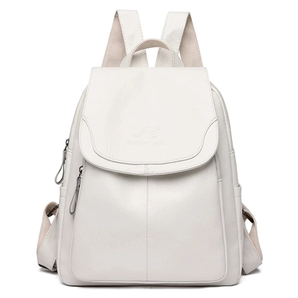 Sac à dos en cuir antivol pour femmes élégantes | Edah