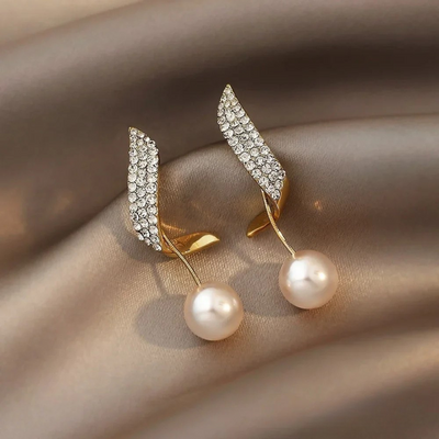 Léna™ | Boucles perle dorées