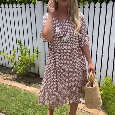 Rebecca™ | Robe à Pois Fluide