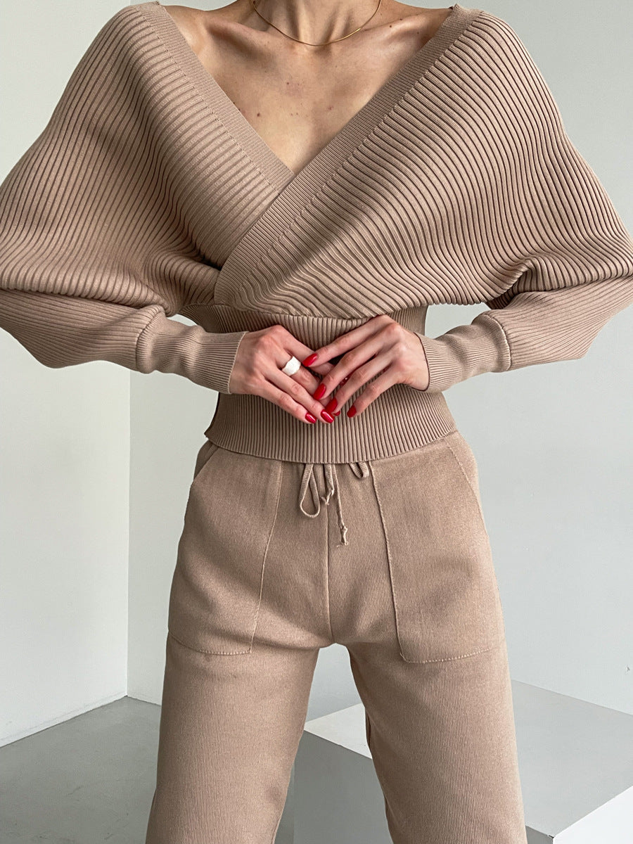 Layla™ - Ensemble en tricot à deux pièces élégant sans épaules