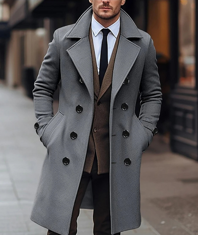 Chucho | Manteau élégant à double boutonnage homme