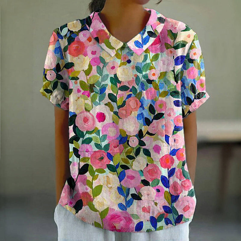 Blouse d'été "Koffietijd" – Sans souci & belle