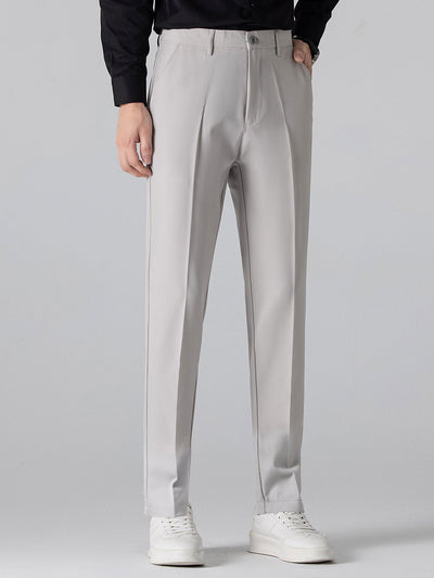 Pantalon Ajusté Fuselé en Tissu Léger