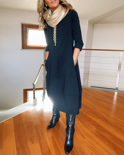 LOTTIE - Robe midi élégante