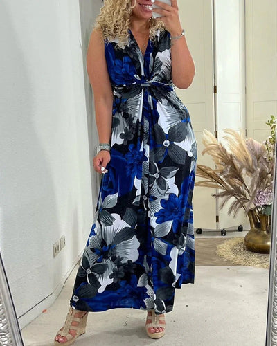 SASHA – ROBE LONGUE ÉLÉGANTE À IMPRIMÉ FLORAL