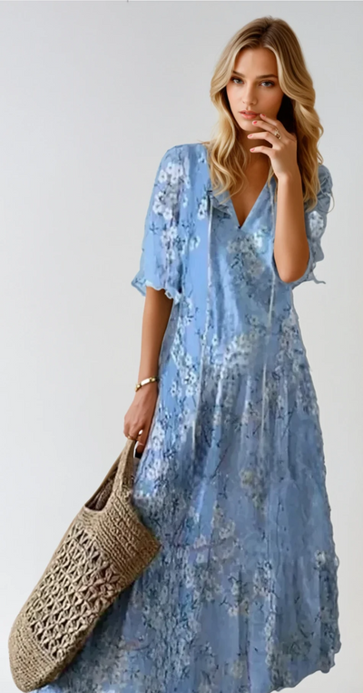 Éléanor - Maxi-Robe Fleurie Pour Les Événements De L'Été