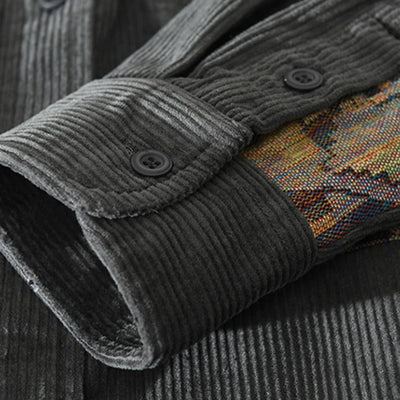 Camicia in velluto a coste Patch-Theory