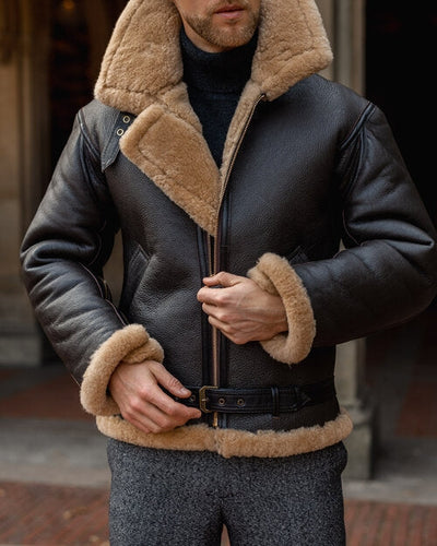 AVION | Veste en cuir classique