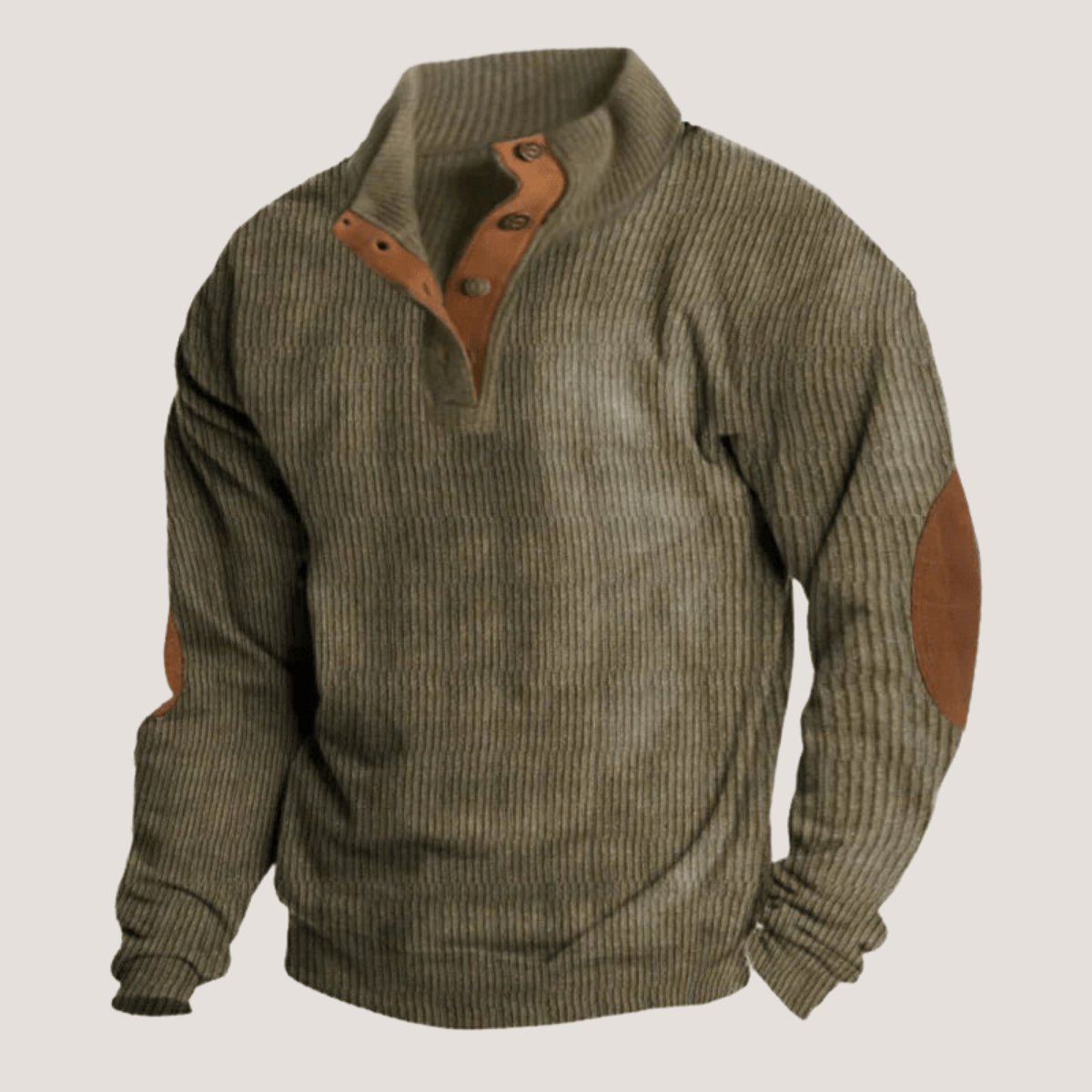 EGON | Sweat-shirt en velours côtelé avec col