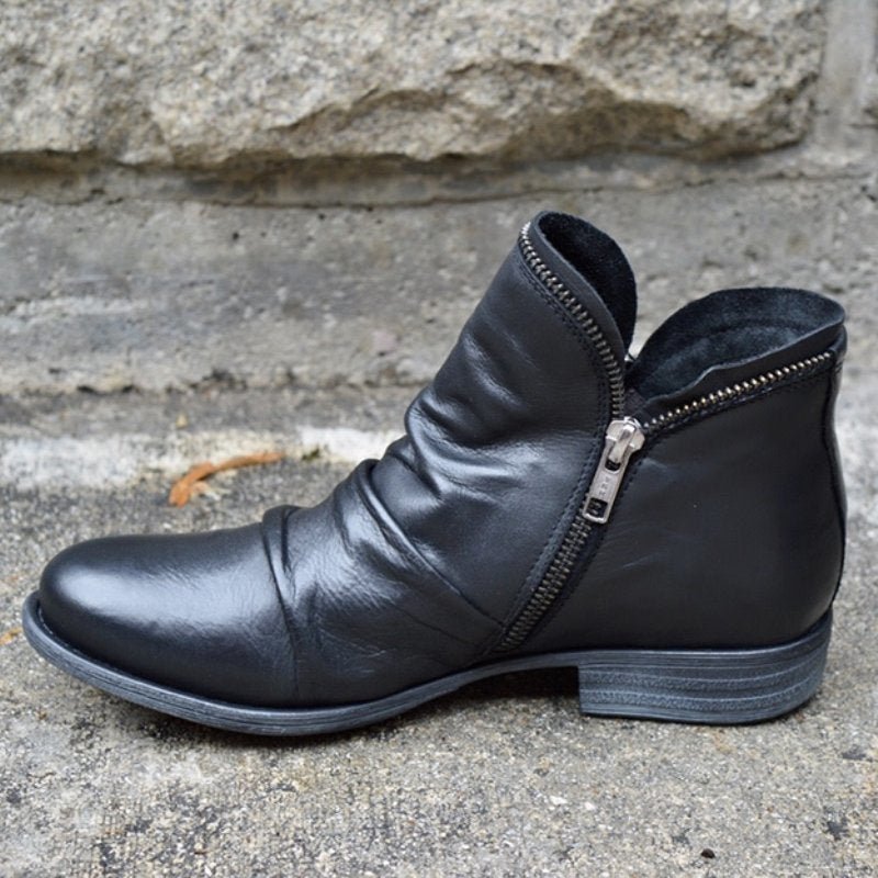 VICTORIA | bottes zippées en cuir
