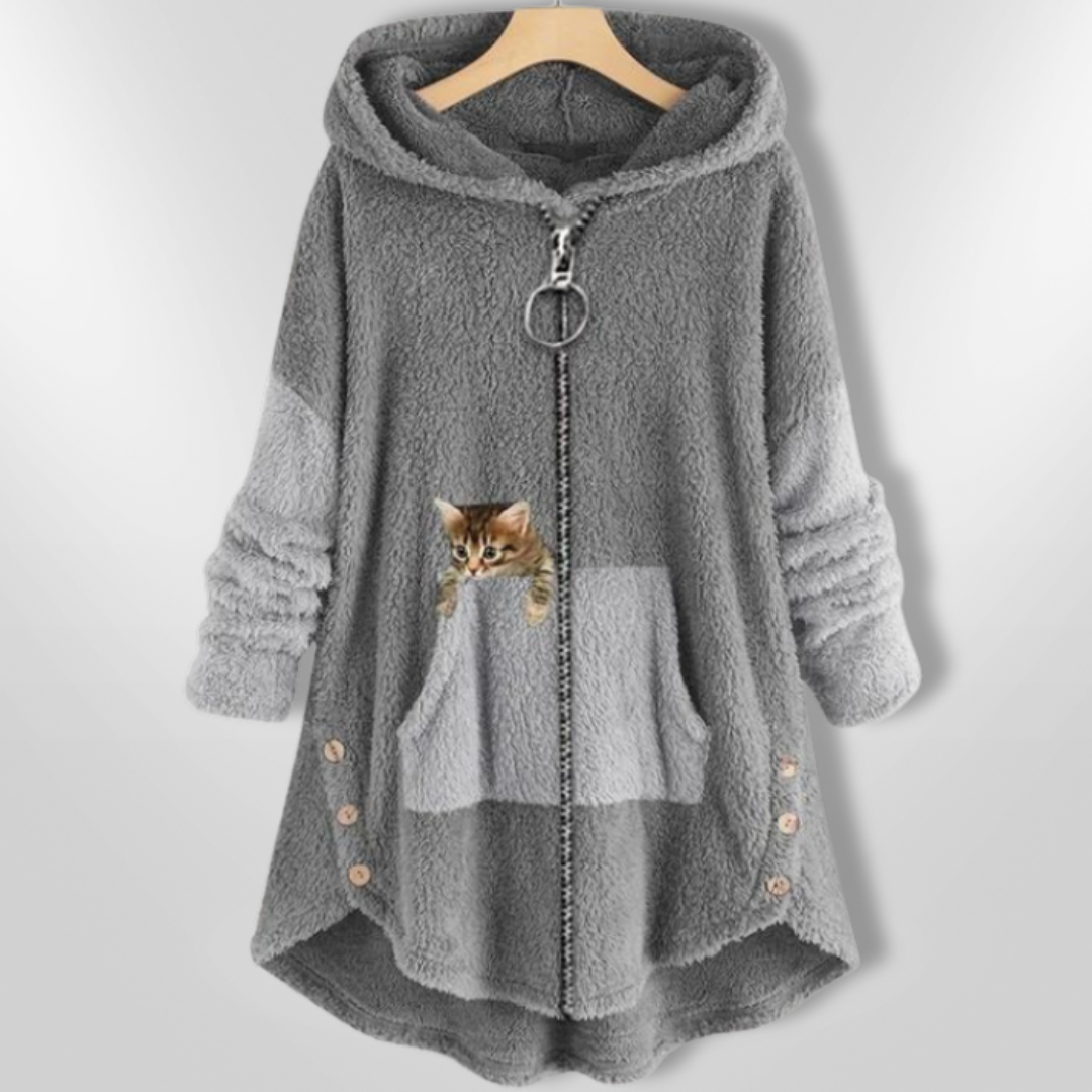 AGNES | Sweat à capuche ultra-doux en peluche