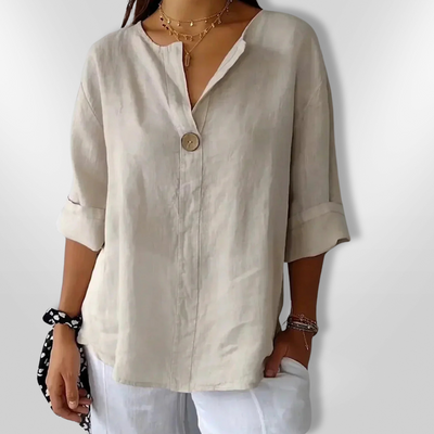 JESSA | Blouse Décontractée à Col V