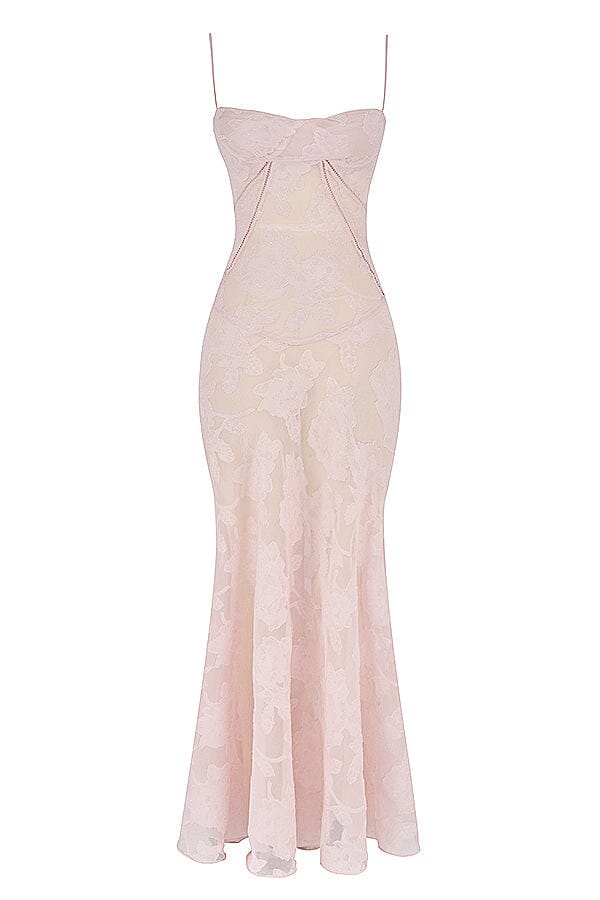 Robe Longue à Motifs Floraux | Élégance Romantique | Tissu Fluide