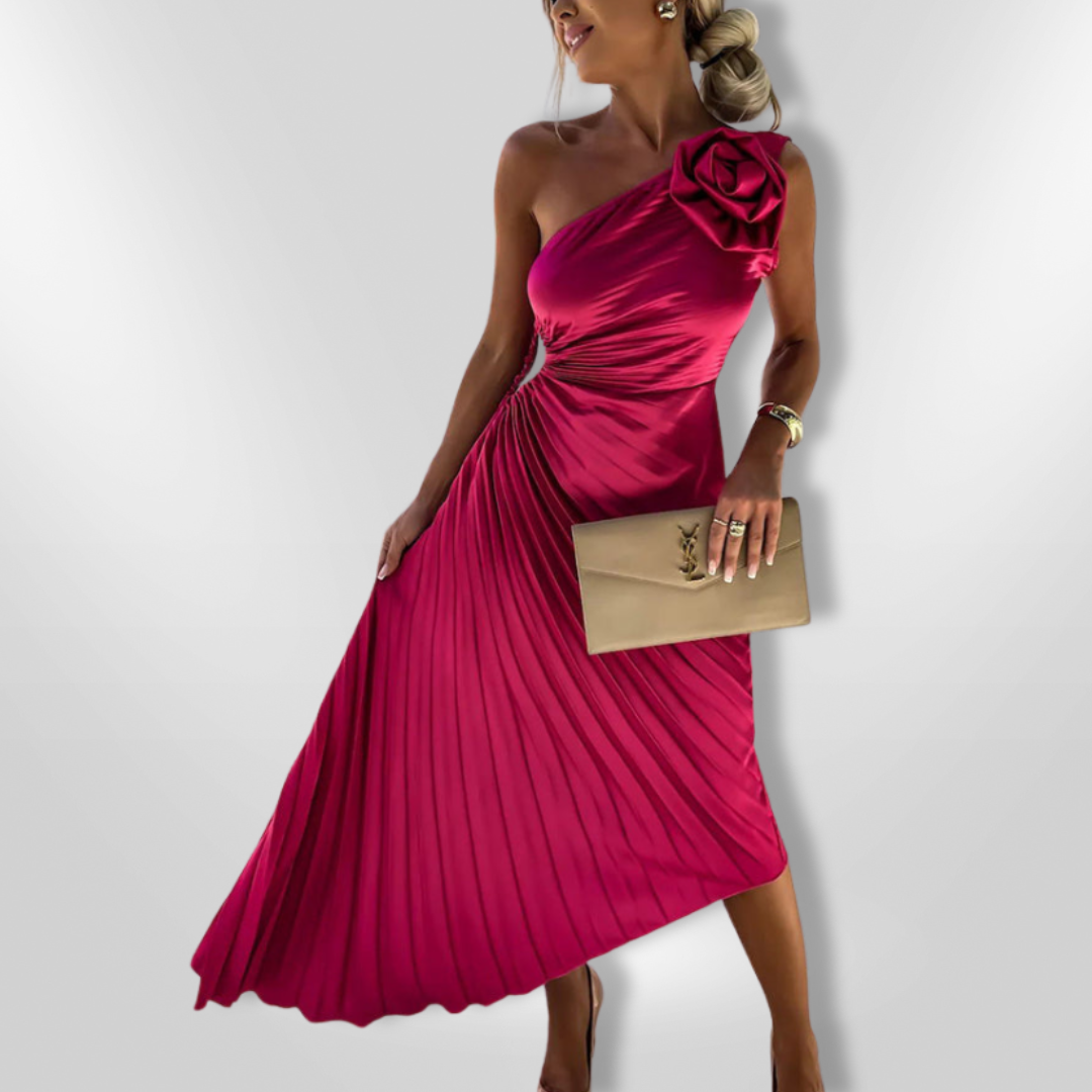 LIZBETH | Robe à épaules fleuries