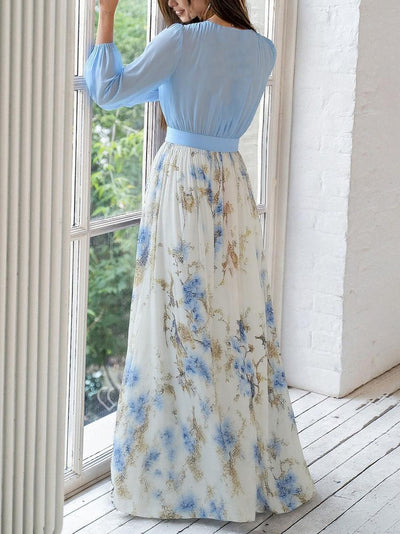Lucía | Élégant Robe Maxi avec Imprimé Floral