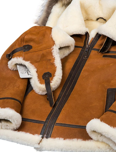 Emil™ Veste d'Hiver en Cuir Élégante