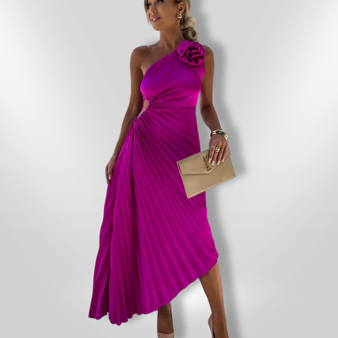 LIZBETH | Robe à épaules fleuries