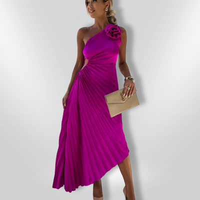 LIZBETH | Robe à épaules fleuries