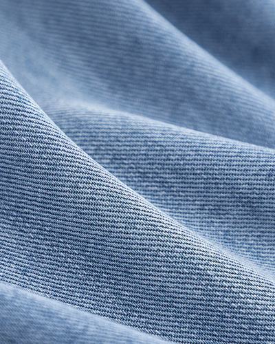MARITES - MANTEAU EN DENIM ET DAIM