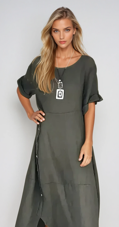 Élise - Maxi-Robe Décontractée Sans Manches En Coton