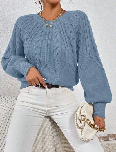 Pull en maille torsadée Meridian