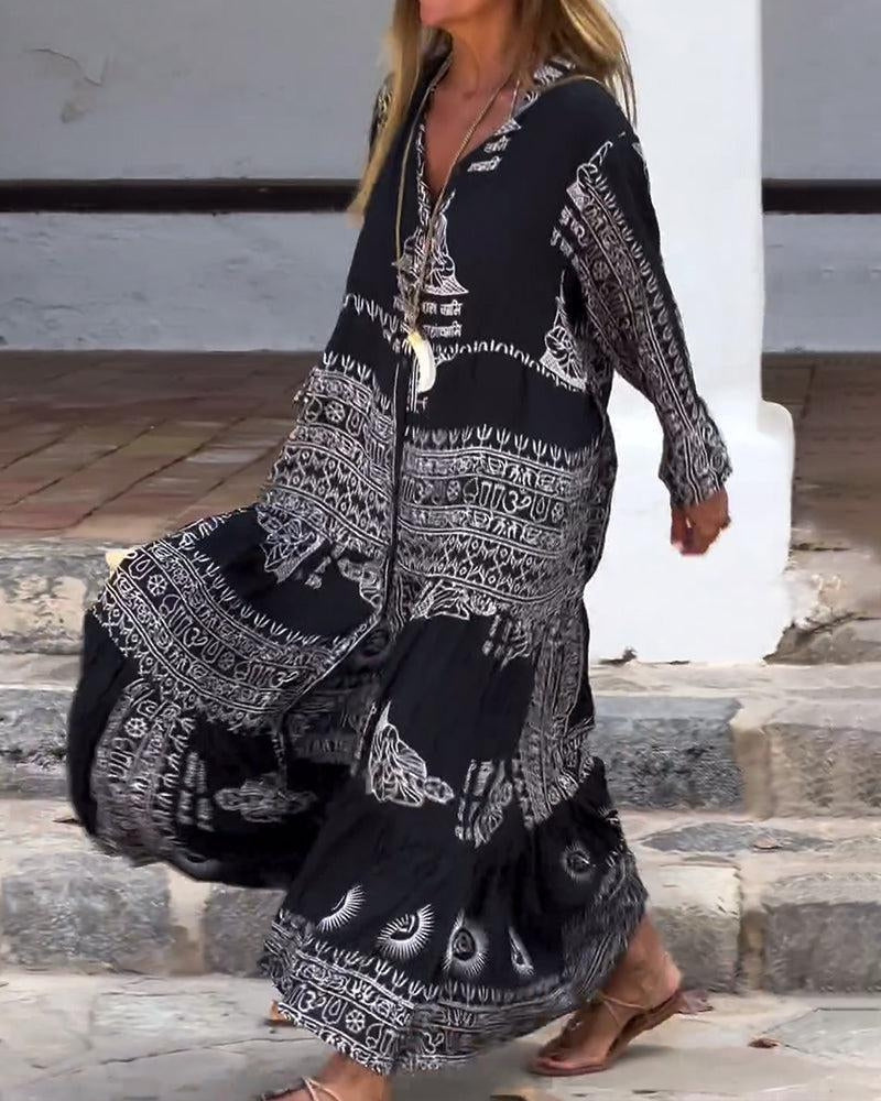 MAUREEN - ROBE AMPLE AU STYLE ARTISTIQUE