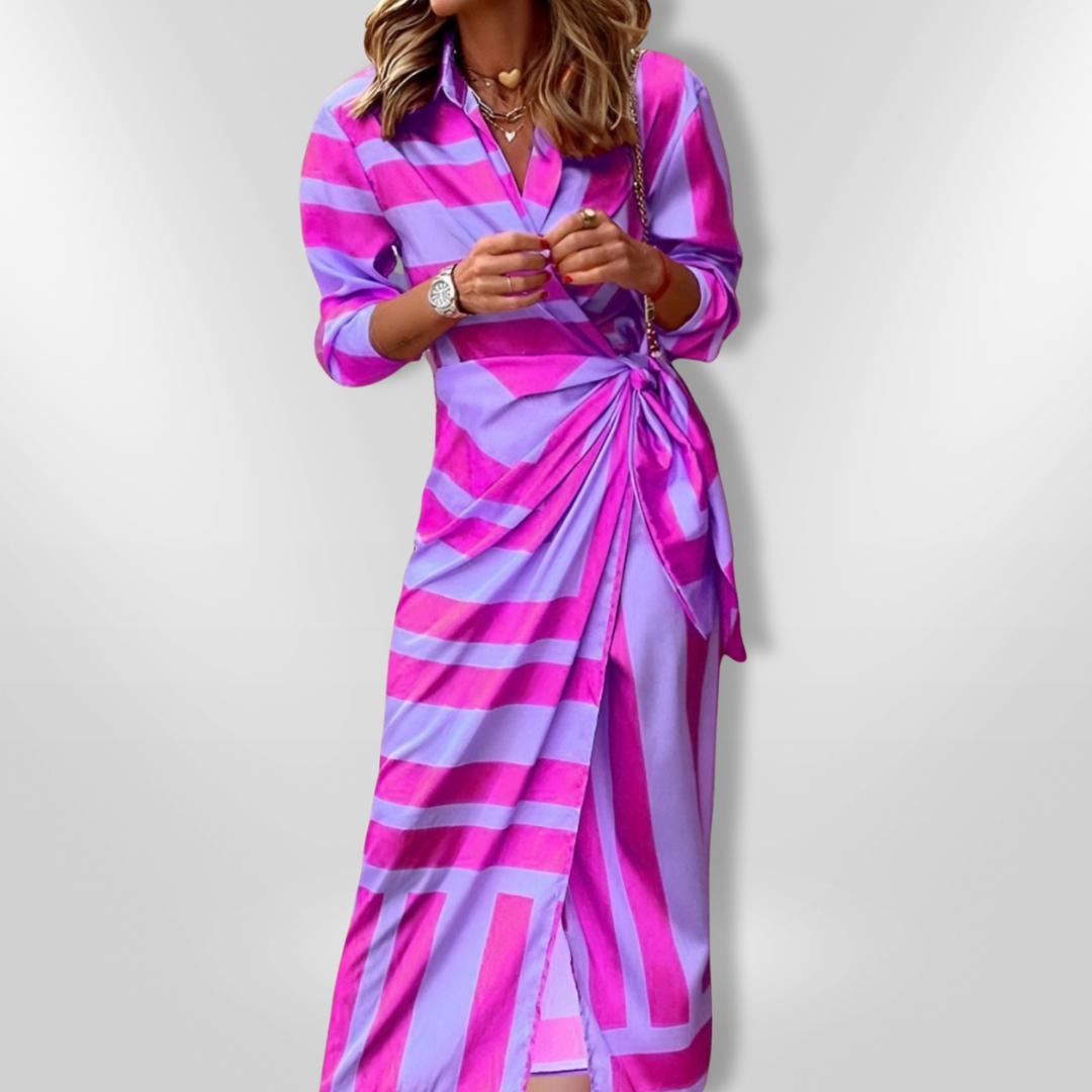 AMALIA | Robe imprimée enveloppante