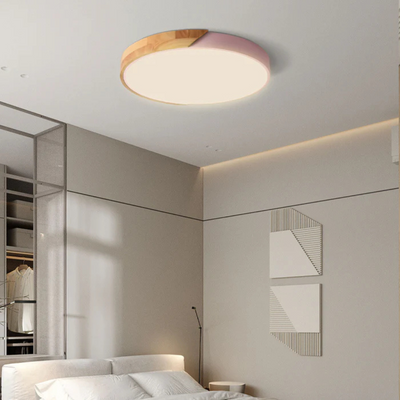 Delos - Plafonnier LED scandinave en bois