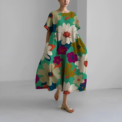 MAGNIFIQUE | Robe avec Flair Espagnol | Robe d'Été Élégante