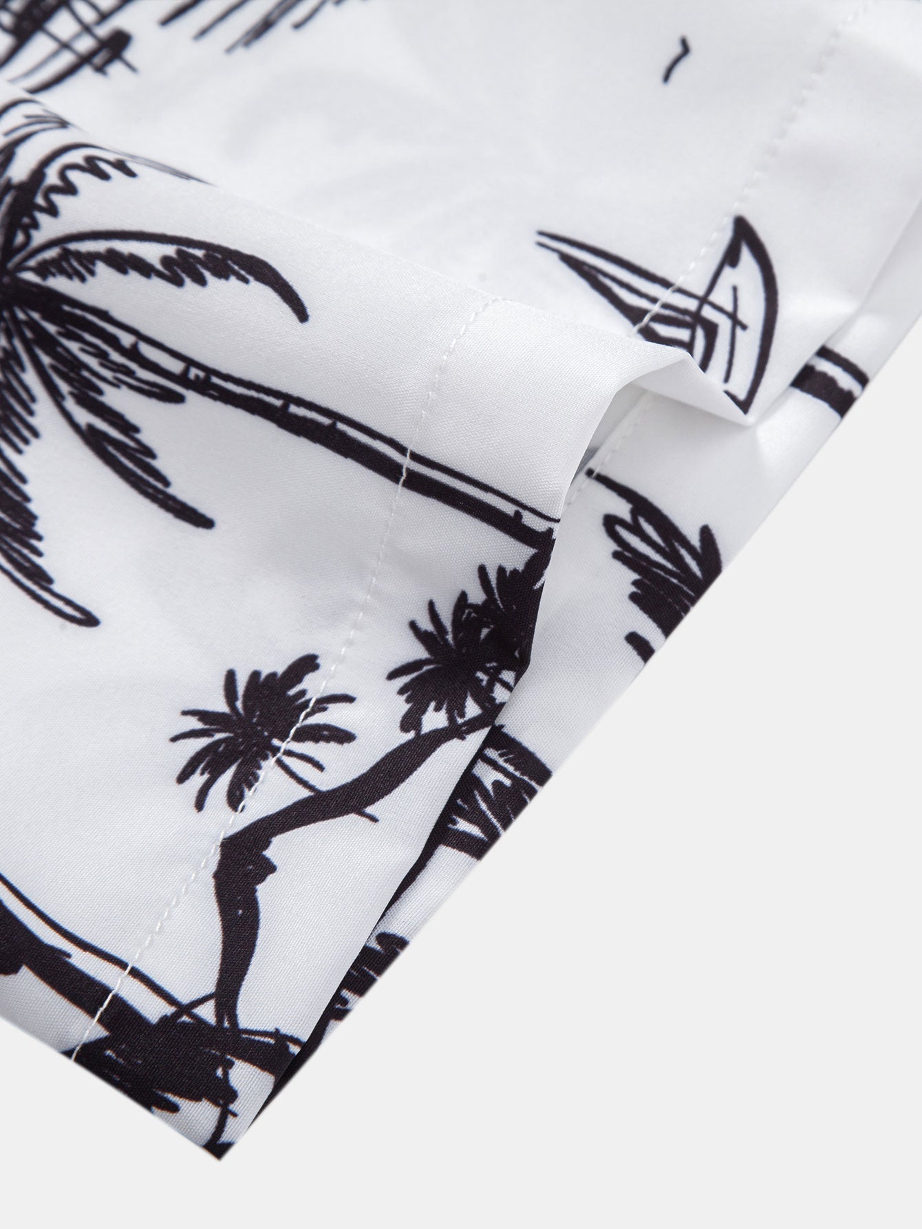 Ensemble Tropical : Chemise Palmiers & Short de Bain à Cordon