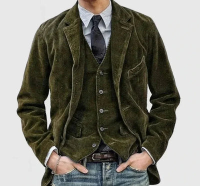 MARC | Veste en laine vintage avec gilet