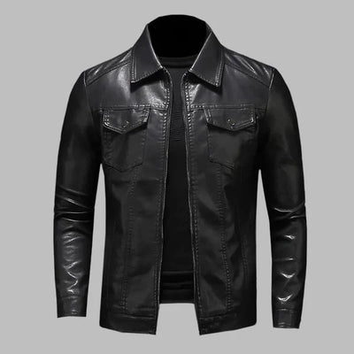 VICTOR | Veste en cuir classique