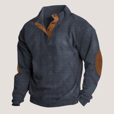 EGON | Sweat-shirt en velours côtelé avec col