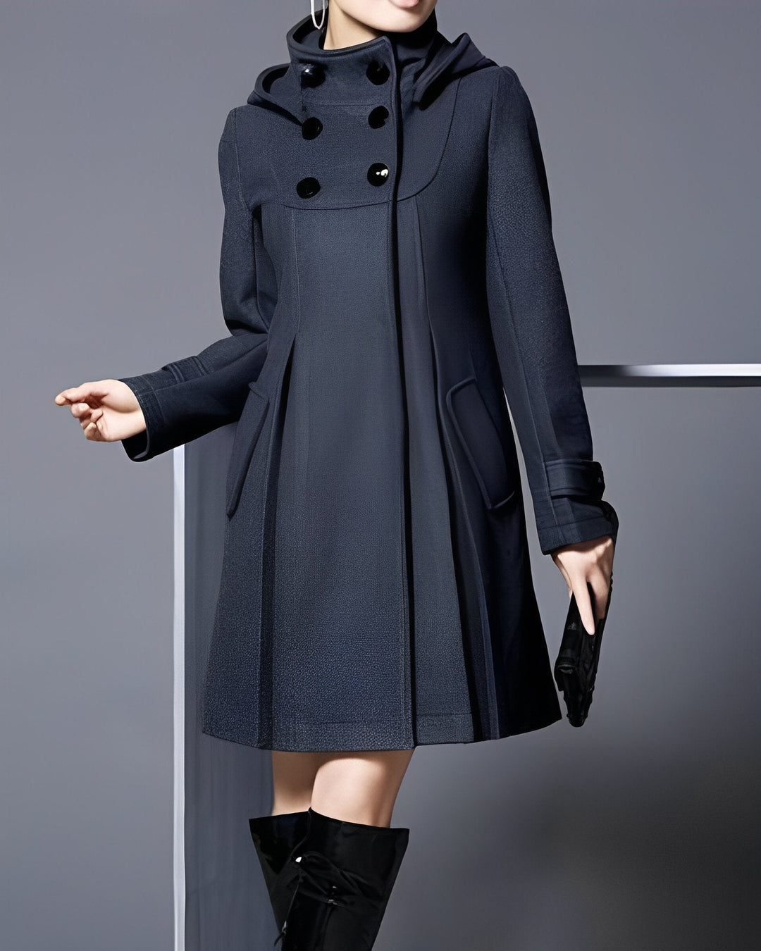 ALICE | Veste robe châle à capuche