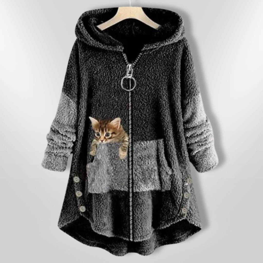 AGNES | Sweat à capuche ultra-doux en peluche