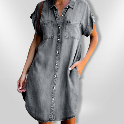 PAULINA | Robe en Denim d'Été