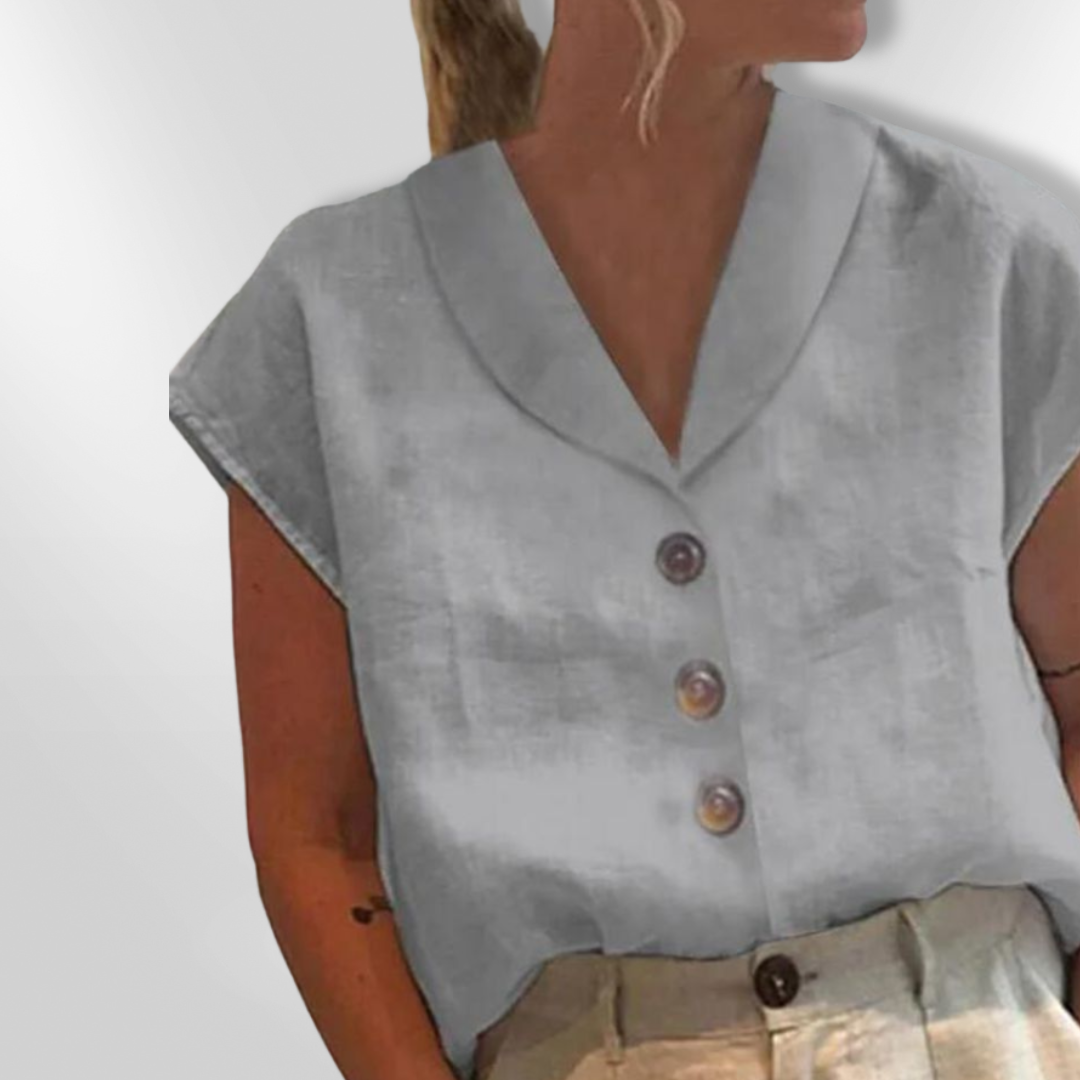 YESHA | Blouse à Col Élégante