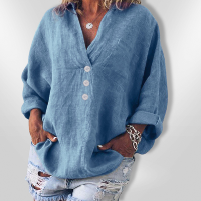 MAEVE | Pull Stylé en Coton et Lin