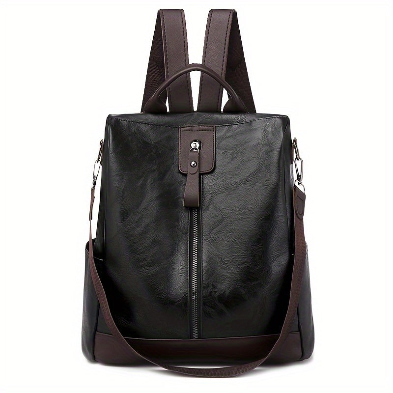 Sac à dos pour femmes en cuir PU végétalien au design sûr