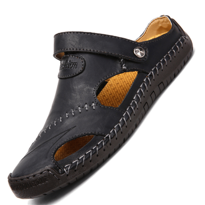 Raphaël | Sandales de loisirs haut de gamme en cuir souple pour hommes