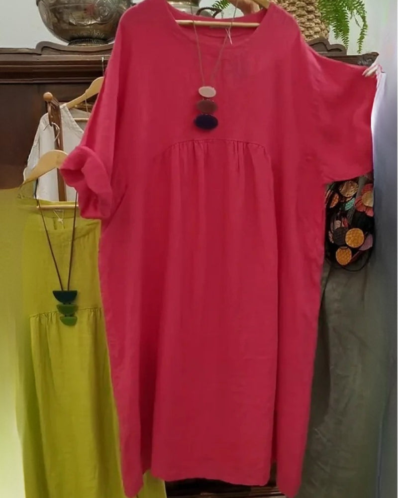 MANDIRA – Robe en Coton et Lin