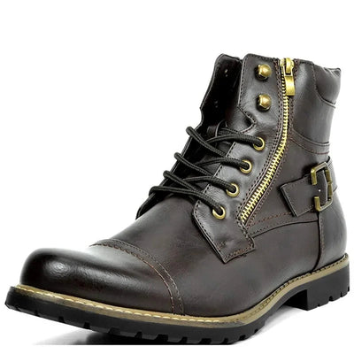JOHN | Constable Bottes en cuir véritable