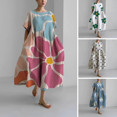 MAGNIFIQUE | Robe avec Flair Espagnol | Robe d'Été Élégante