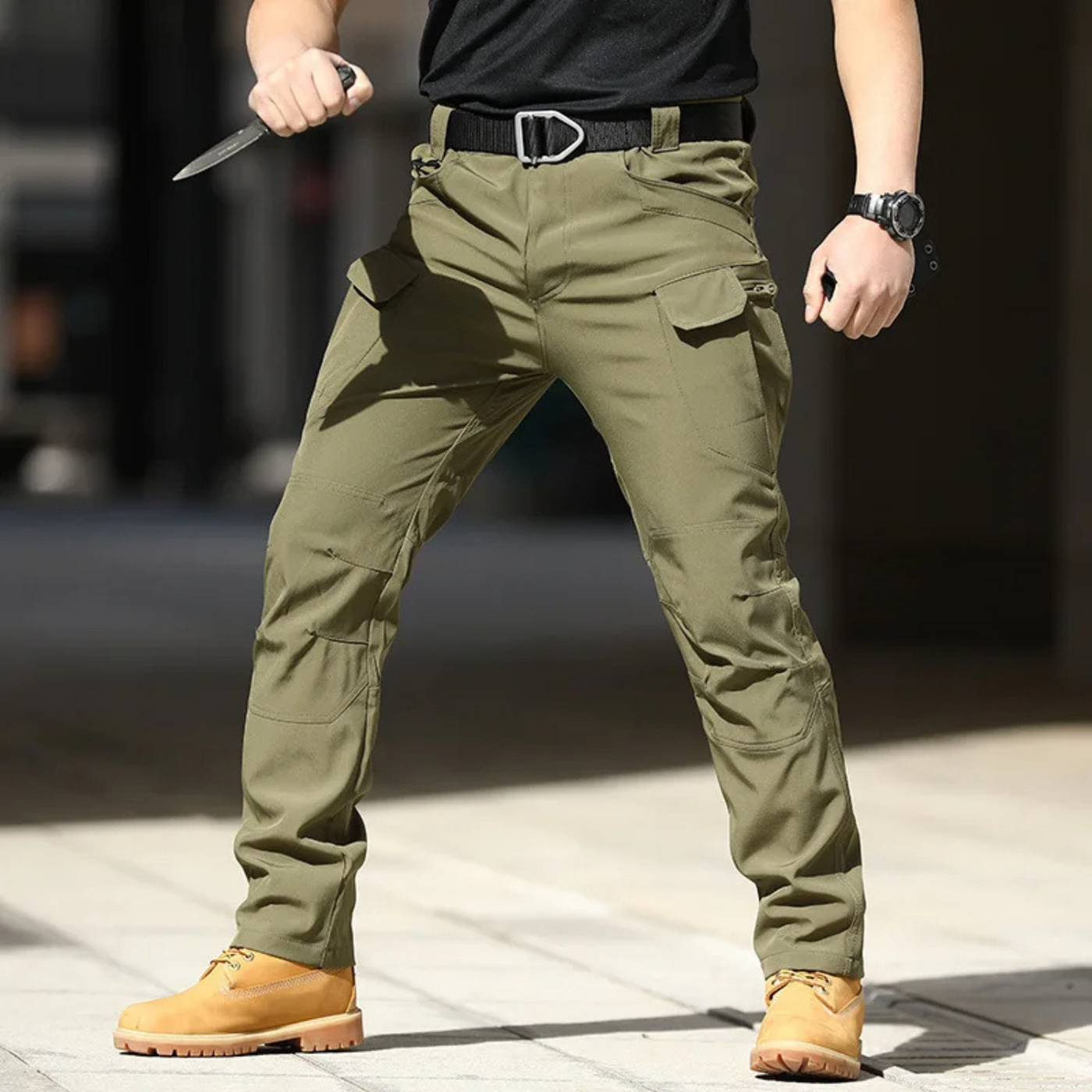 Lykos | Pantalon cargo multi-poches homme