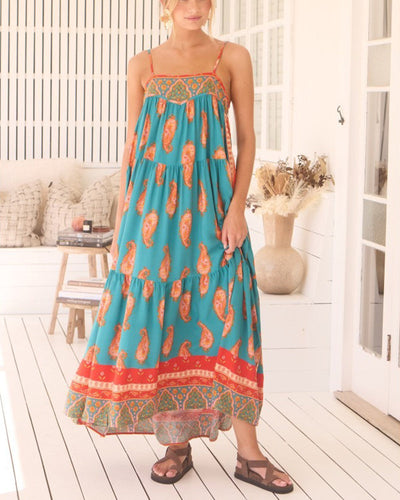 Robe Tendance Bretelles Imprimé
