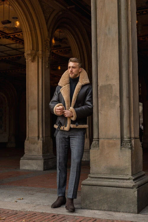 AVION | Veste en cuir classique