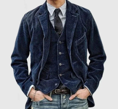 MARC | Veste en laine vintage avec gilet